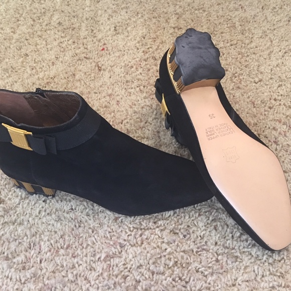 Black Suede Boots - Picture 3 of 5